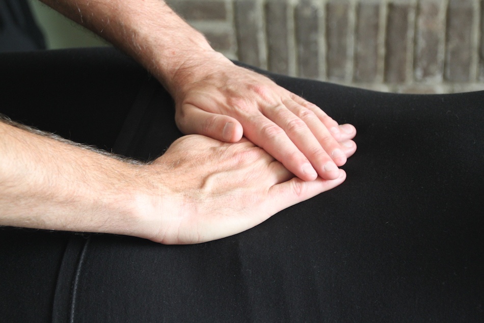 Reiki position ventre