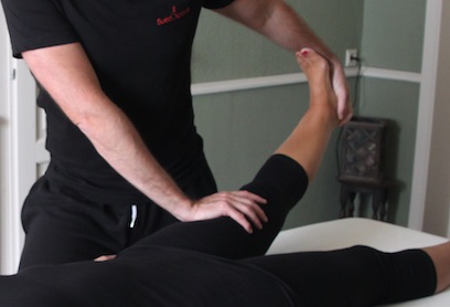 massage suédosportif étirement mollet